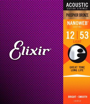 ELIXIR  16052 Nanoweb Jeu De Cordes Pour Guitare Folk Light