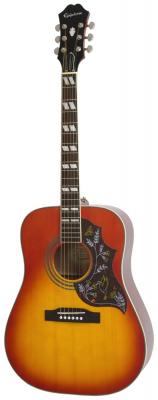 EPIPHONE Studio Hummingbird Solid Top Fishman Sonitone Faded Cherry Sunburst
