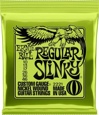 ERNIE BALL  2221 Regular Slinky Jeu de 6 cordes Tirant 10/46