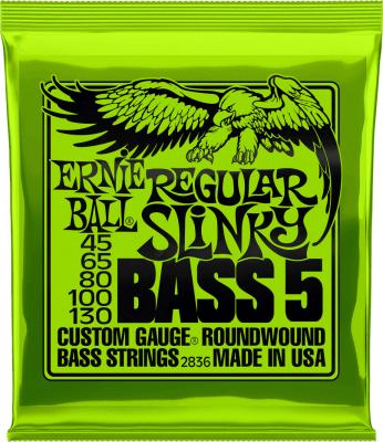 ERNIE BALL  2836 Bass 5 Regular Slinky Jeu De Cordes Guitare Basse 5 Cordes