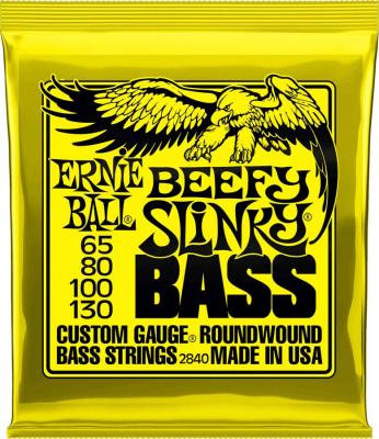 ERNIE BALL  2840 - Jeu de cordes basse Beefy slinky - 65-130