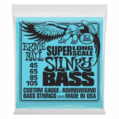 ERNIE BALL  2849 - Jeu De Cordes Basse Slinky Super Long Scale - 45-105