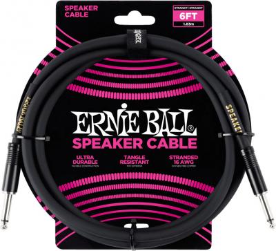 ERNIE BALL  C&acirc;ble de haut-parleur, connecteur droit, 1,8 m