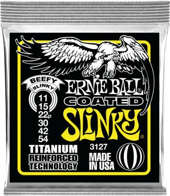 ERNIE BALL  Beefy Slinky Cordes avec rev&ecirc;tement en titane RPS, pour guitare &eacute;lectrique, calibre 11-54