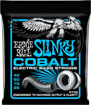 ERNIE BALL  Extra Slinky Cobalt Cordes, pour basse &eacute;lectrique, calibre 40-95