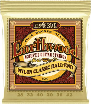 ERNIE BALL  2069 Earthwood Cordes Nylon Guitare Classique