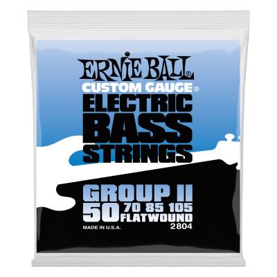 ERNIE BALL  Cordes &agrave; filet plat, Groupe II, pour basse &eacute;lectrique, calibre 50-105