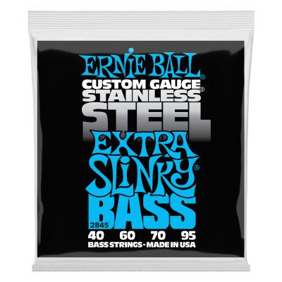 ERNIE BALL  Extra Slinky Cordes en acier inoxydable, pour basse &eacute;lectrique, calibre 40-95