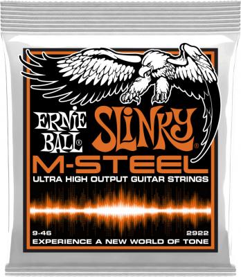 ERNIE BALL  Hybrid Slinky M-Steel Cordes pour guitare &eacute;lectrique, calibre 9-46