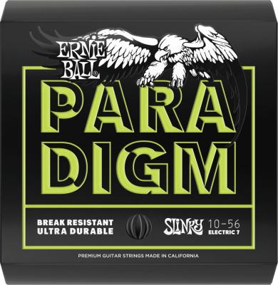 ERNIE BALL  Regular Slinky Paradigm Cordes pour guitare &eacute;lectrique &agrave; 7 cordes, calibre 10-56