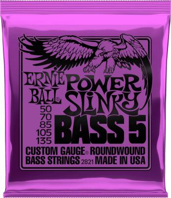 ERNIE BALL  Power Slinky - Pour Basse 5 Cordes 50/135 Accessoires Basses