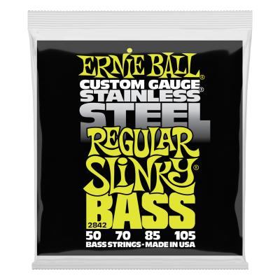 ERNIE BALL Cordes Basse Slinky Regular Stainless Steel 50-105