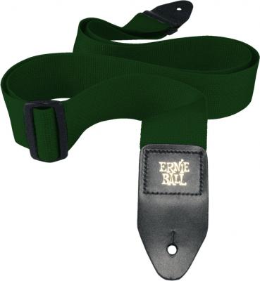 ERNIE BALL  Sangle de guitare en polypropyl&egrave;ne, vert for&ecirc;t