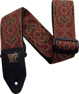 ERNIE BALL  4162 - Sangle guitare Jacquard - Crimson paisley