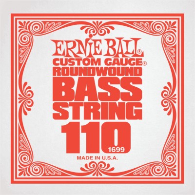 ERNIE BALL  1699 - Corde Basse Au D&eacute;tail Slinky Nickel Wound - Fil&eacute; Nickel 110