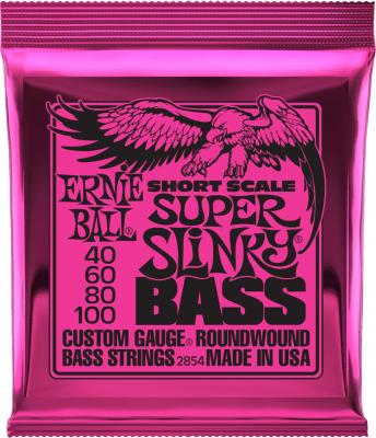 ERNIE BALL  2854 - Jeu de cordes basse Super Slinky short scale - 40-100