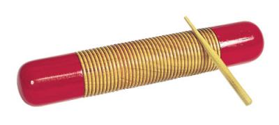 FUZEAU  - Guiro En Bois L 35cm-dia 7cm