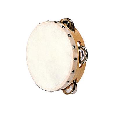 FUZEAU Tambourin peau naturelle + cymballettes d.15cm