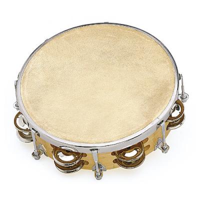 FUZEAU Tambourin peau naturelle 20 cm + 12 cym