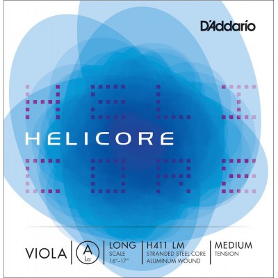 DADDARIO D'addario H411 Lm - Corde Seule (La) Alto Helicore, Long Scale, Medium