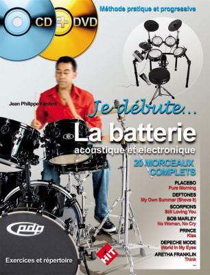 HIT DIFFUSION Fanfant Jp Je Debute La Batterie Acoustique Et Electronique Cd Dvd