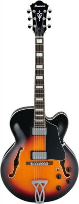 IBANEZ AF75-BS - brun d&eacute;grad&eacute; - Guitare &eacute;lectrique &frac12; caisse