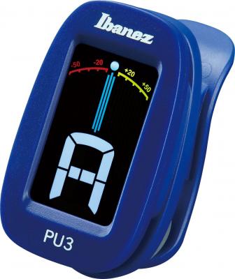 IBANEZ  Pu3-Bl - Accordeur Chromatique &Agrave; Pince - Bleu