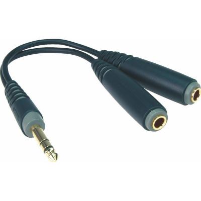 KLOTZ Adaptateur Y 2x Jacks femelles TS / Jack m&acirc;le TRS C&acirc;bles En Y