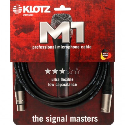 KLOTZ C&acirc;ble professionnel pour micro XLR 3p. m&acirc;le/femelle 20m C&acirc;ble