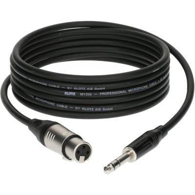 KLOTZ C&acirc;ble M1 professionnel XLR femelle - Jack 6.35mm 7.5m C&acirc;ble