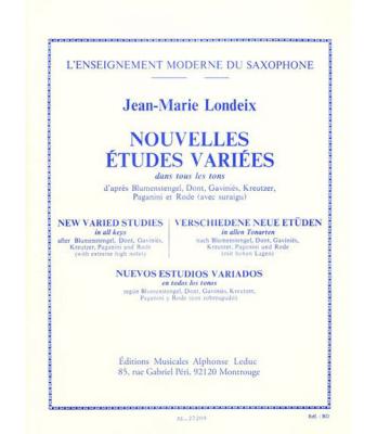 LEDUC ALPHONSE Londeix J.M. - Nouvelles Etudes Variees Dans Tous Les Tons - Saxophone