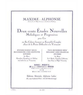 LEDUC MAXIME-alphonse - 200 Etudes Nouvelles Vol.1 - Cor