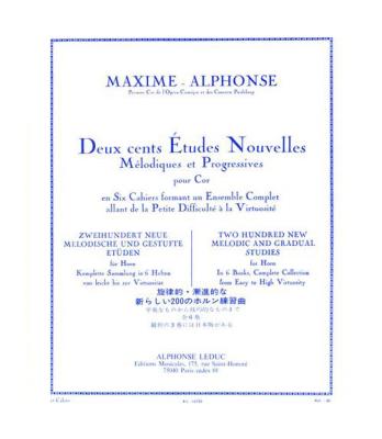 LEDUC MAXIME-alphonse - 200 Etudes Nouvelles Vol.2 - Cor