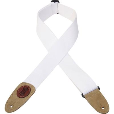 LEVY S MSSC8-WHT - Sangle Guitare Coton White