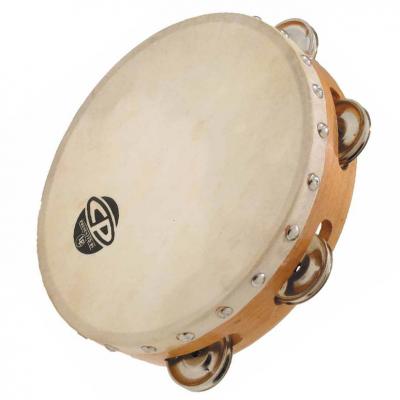 LATIN PERCUSSION  CP378 Tambourinee en bois 8'' avec peau Beige