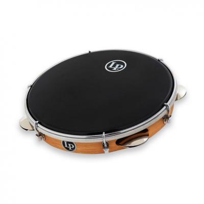 LATIN PERCUSSION LP  LP3010 Pandeiro Br&eacute;silien 10"" Peau Noir synth&eacute;tique