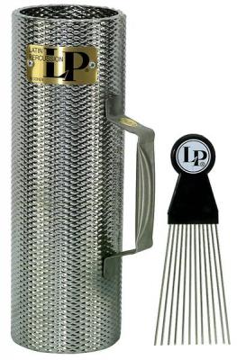 LATIN PERCUSSION  Merengue G&uuml;iro en acier inoxydable Argent&eacute;