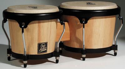 LATIN PERCUSSION LP  BONGOS ASPIRE 6"" 3/4 & 8"" NATUREL DORE