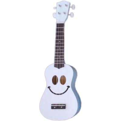 MAHALO  U-Smile-Wt - Ukulele Smiley Blanc + Housse