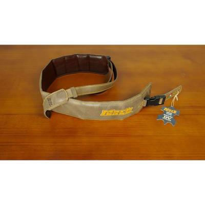 MARKBASS  strap l mb brown - sangle en cuir largeur 80mm - logo  - couleur brune
