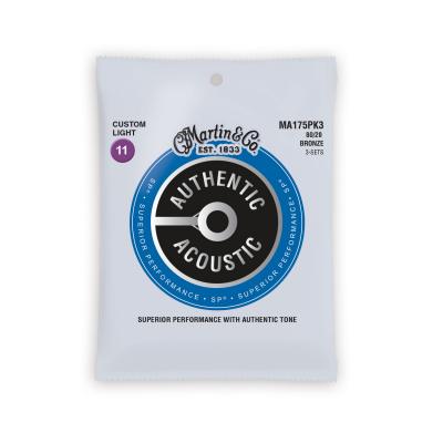 MARTIN  Cordes Pack de 3, Custom-Light