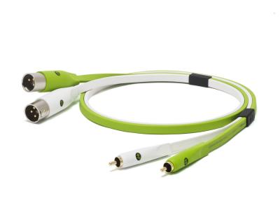 NEO BY OYAIDE Neo NEORXMB1M C&acirc;ble 2x XLR M&acirc;le / 2x RCA m&acirc;le - 1m - vert/blanc