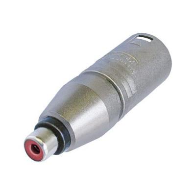 NEUTRIK Adaptateur xlr xlr 3p m&acirc;le - rca femelle argent