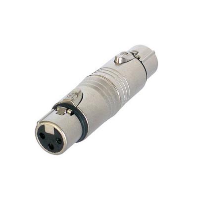 NEUTRIK Adaptateur xlr xlr 3 broches femelle - xlr 3 broches femelle argent