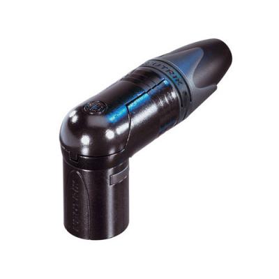 NEUTRIK Xlr fiche de c&acirc;ble 90&deg; 3 n/a xx/rx connexion &agrave; souder noir