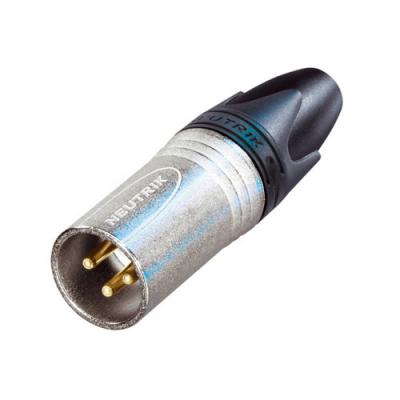 NEUTRIK XLR m&acirc;le droit  NC3MXX-EMC Nombre de p&ocirc;les: 3 argent 1 pc(s)
