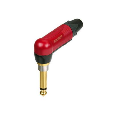NEUTRIK Jack 6.35 mm m&acirc;le, coud&eacute; NP2RX-AU-SILENT Nombre de p&ocirc;les (num): 2 mono rouge