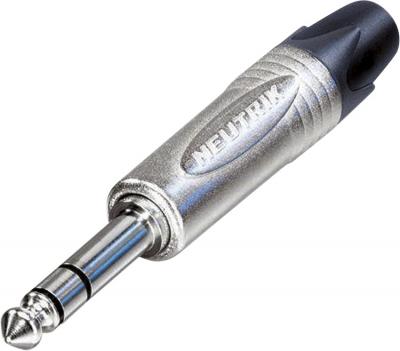 NEUTRIK Jack 6.35 mm m&acirc;le, droit NP3X Nombre de p&ocirc;les (num): 3 st&eacute;r&eacute;o argent