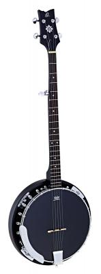 ORTEGA  Banjo S&eacute;rie Raven 5 cordes avec housse luxe - BK - Noir (OBJ250-SBK)