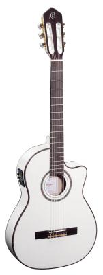 ORTEGA  Rce145 - Guitare &Eacute;lectro-Classique - Blanc Brillant (+Housse)